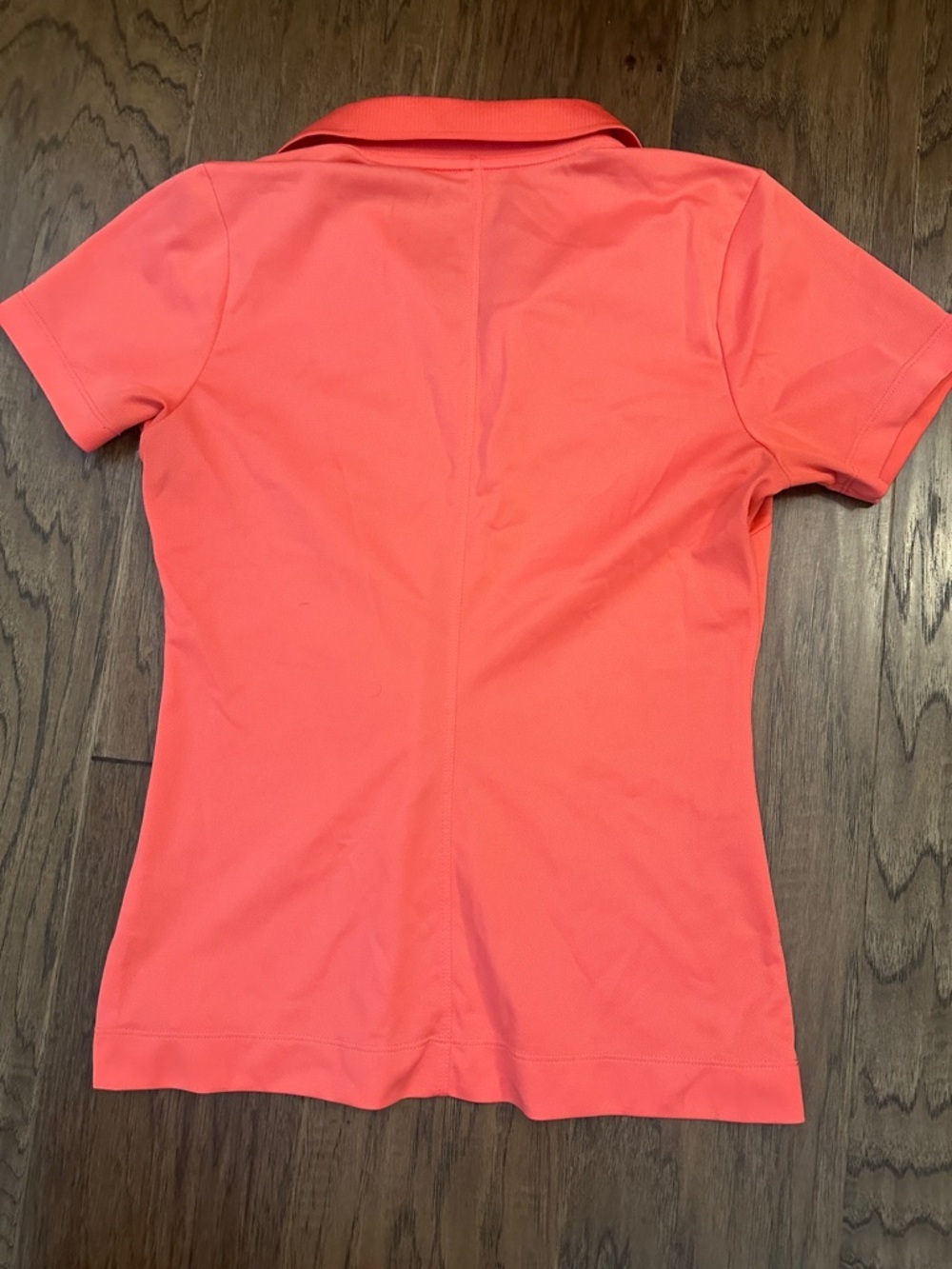 Nike Women’s S Coral Dri-Fit Button Collar Golf Short Sleeve Polo - Picture 8 of 8